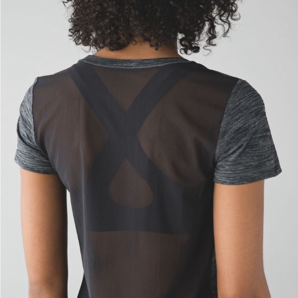 Lululemon Beat The Heat Short Sleeve
Heathered Black / Black